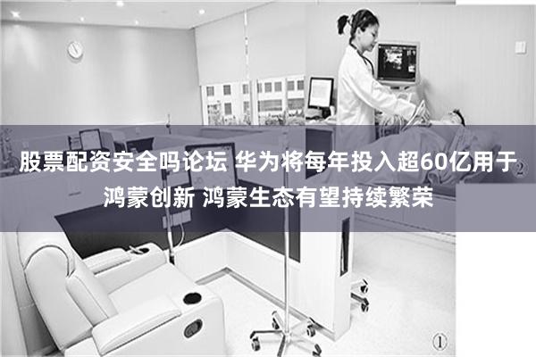 股票配资安全吗论坛 华为将每年投入超60亿用于鸿蒙创新 鸿蒙生态有望持续繁荣