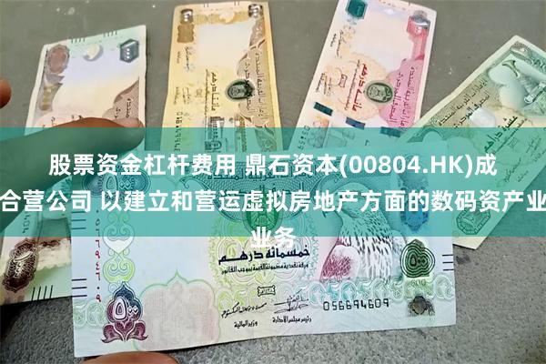 股票资金杠杆费用 鼎石资本(00804.HK)成立合营公司 以建立和营运虚拟房地产方面的数码资产业务