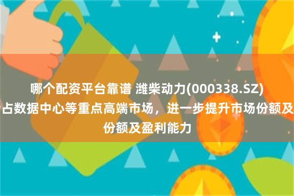 哪个配资平台靠谱 潍柴动力(000338.SZ)：加速抢占数据中心等重点高端市场，进一步提升市场份额及盈利能力