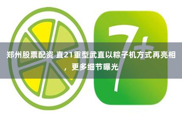 郑州股票配资 直21重型武直以粽子机方式再亮相，更多细节曝光