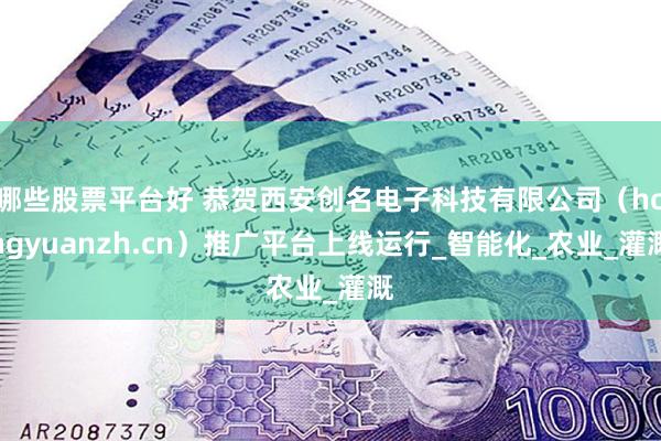 哪些股票平台好 恭贺西安创名电子科技有限公司（hongyuanzh.cn）推广平台上线运行_智能化_农业_灌溉