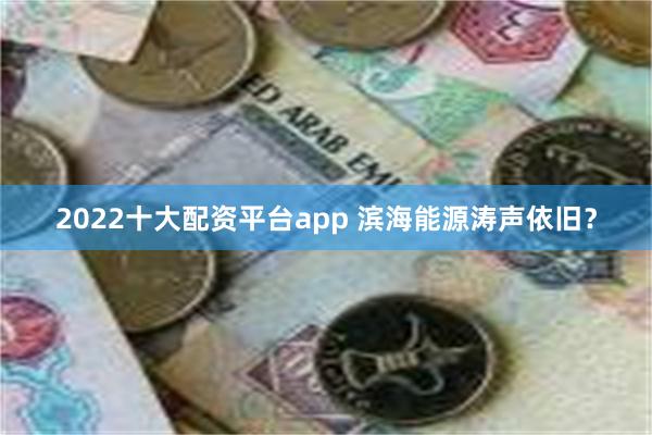 2022十大配资平台app 滨海能源涛声依旧？