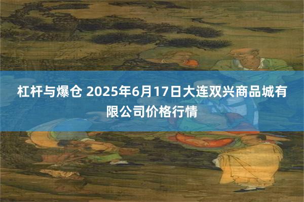 杠杆与爆仓 2025年6月17日大连双兴商品城有限公司价格行情